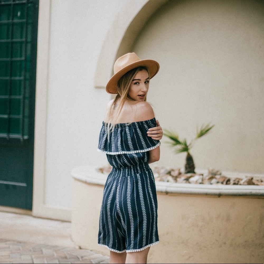 Off the shoulder romper